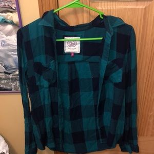 Green and black flannel
